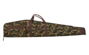 Camouflage rifle case with handles and pocket