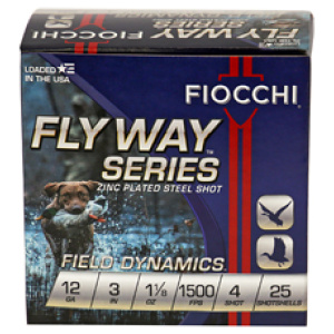 FIOCCHI 12GA #4 FLYWAY STEEL 25/250