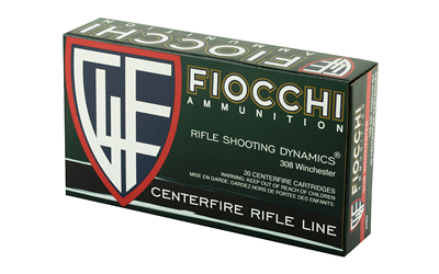 Fiocchi Field Dynamics Rifle Ammunition .308 Win. 165 gr PSP 2700 fps 20/ct - Image 3