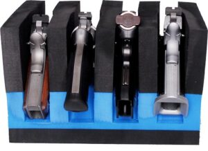 GPS 4 PISTOL CRADLE HOLDER BLK/BLUE