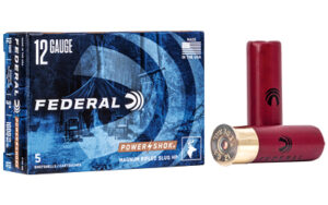 Federal Power-Shok Rifled Slug 12 ga 3" MAX 1 1/4 oz Slug 1600 fps - 5/box