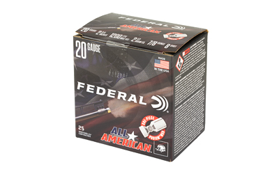 Federal All American Shotshells 20ga 2-3/4" 7/8oz 1200 fps #8 25/ct - Image 3