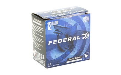 Federal 12 gauge game load shotgun shells box