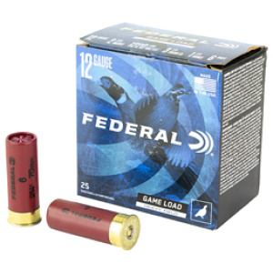 12 gauge game load ammunition box and cartridges