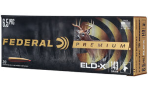 Federal Premium 6.5 PRC ELD-X ammunition box