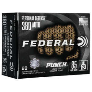 FED PD PUNCH 380AUTO 85GR JHP 20/200
