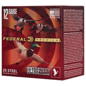 Federal Premium 12 gauge steel shotgun shells box