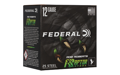 Federal Ron Roberts Raptor Steel Shotshells 12ga 3" 1-3/8oz 1400 fps #3 25/ct - Image 2