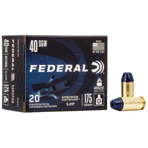 FED SYN DEF 40S&W 175GR SJHP 20/200