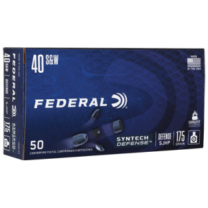FED SYN DEF 40 S&W 175GR SJHP 50/500