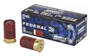 FEDERAL SHORTY SHOTSHELL 12GA - 1.75" RIFLED SLUG 10RD 10BX/CS