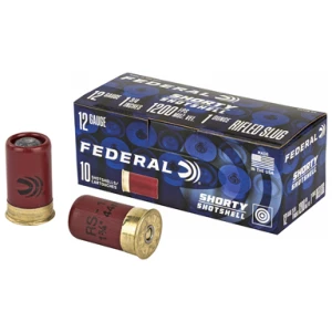 FEDERAL SHORTY SHOTSHELL 12GA - 1.75" RIFLED SLUG 10RD 10BX/CS