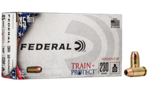 Federal Train+Protect Handgun Ammunition .45 ACP 230 gr VHP 50/ct