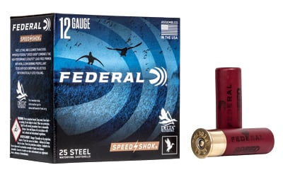FEDERAL SPEED-SHOK HIGH VELOCITY STEEL 12GA 3" 1-1/4OZ 2 AMMO 25RD