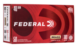 Federal Champion Handgun Ammunition .40 S&W 180 gr FMJ 50/Box