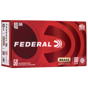 Federal Champion Handgun Ammunition .40 S&W 180 gr FMJ 50/Box
