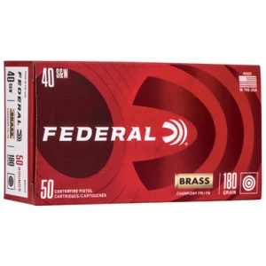 Federal Champion Handgun Ammunition .40 S&W 180 gr FMJ 50/Box
