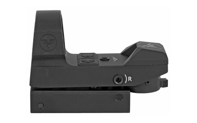 Black reflex red dot sight optic