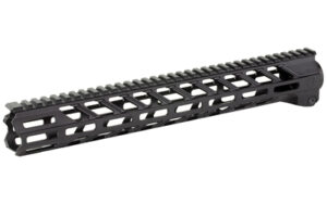 Black M-LOK rifle handguard with top rail