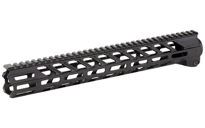 Black M-LOK rifle handguard with top rail
