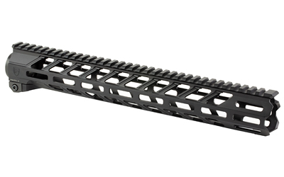 Black AR-15 handguard with rail system