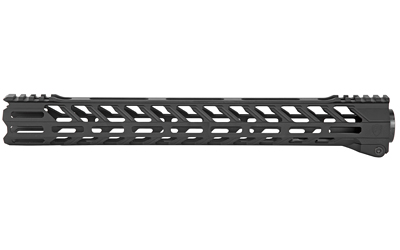 Black rifle handguard with M-LOK slots