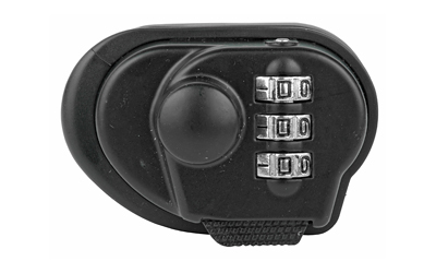 Black three-digit combination cable lock