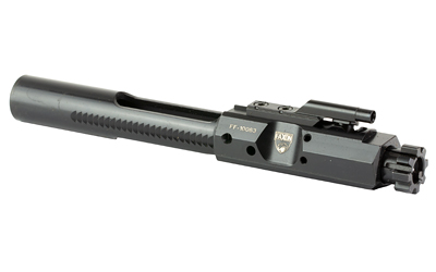Rifle bolt carrier group with attached suppressor