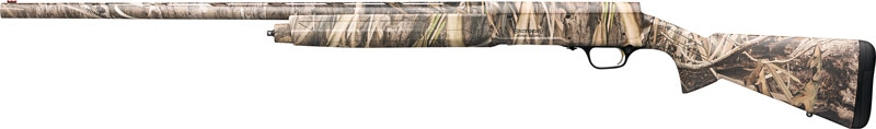 Camouflage shotgun on white background