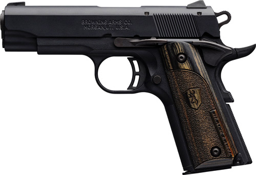 Black Browning semi-automatic pistol side view