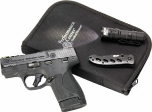 S&W Performance Center M&P 9 Shield Plus with Carry Kit 9mm Luger 10rd & 13rd Magazines (2) 3.1" Ported Barrel Black