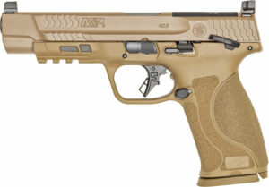 Smith & Wesson M&P 9 M2.0 Full Size Handgun 9mm Luger 17rd Magazine 5" Barrel FDE Optics Ready