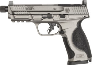 S&W M&P 9 M2.0 Metal OR Optic Ready Handgun 9mm Luger 17rd Magazines(2) 4.6" Threaded Barrel No Thumb Safety Tungsten Gray