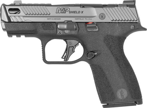 S&W PC M&P 9 Shield X Carry Comp Handgun 9mm Luger 13(1)&15(1)rd Magazines 3.6" Comp Barrel No Thumb Safety Black - Image 2