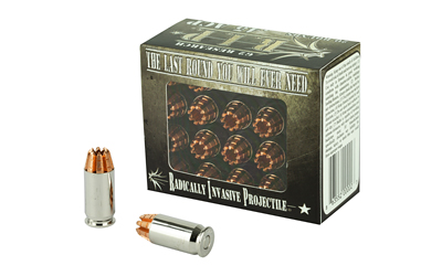 Box of handgun ammunition and two cartridges