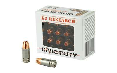 G2 Research Civic Duty Handgun Ammunition 9mm Luger