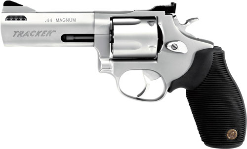 TAURUS TRACKER 44MAG 4" 5-SH - AS PORTED SS RUBBER