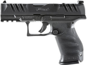 Black Walther semi-automatic handgun side view