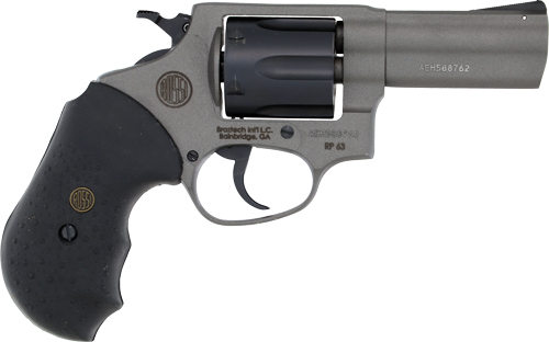 Rossi RP63 Revolver .357 Mag 6rd Capacity 3'' Barrel Stainless Steel Tungsten Gray Cerakote Rubber Grip