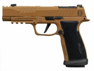 Sig Sauer P365-XFive DH3 Handgun 9mm Luger 21(2) & 17(1)rd Magazines 3.7" Barrel Coyote Finish AXG Grip Xray Sights