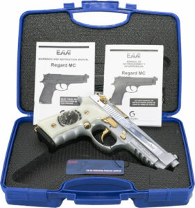GIRSAN REGARD LIBERADORE II - 9MM GOLD/CHROME ENGR.18-SHOT