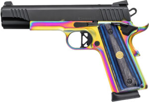 Chiappa 1911 Superior OR Handgun .45 ACP 8rd Magazines (2) 5" Barrel Multi-Color Blue Laminate Grip