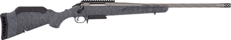 Ruger American Rifle Gen II .308 Win 3rd Magazine 20" Fluted Threaded Barrel Gray Splatter Stock