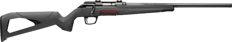 Modern bolt-action rifle with scope rail