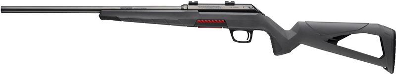Black modern air rifle with long barrel