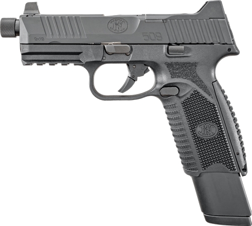 FN 509 Tactical Handgun 9mm Luger 17rd & 24rd Magazines (2) 4.5" Threaded Barrel Black NMS - Image 3