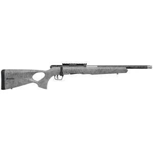 SAVAGE B17 17HMR TIMBERLITE - THUMBHOLE 18" CF 10RD GRY WOOD