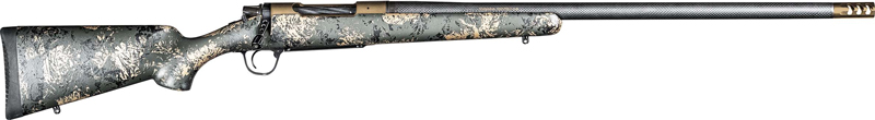 Christensen Arms Ridgeline FFT Rifle 7mm Backcountry 4rd Magazine 16.25" 5/8x24 Threaded Barrel Burnt Bronze Brown with Green and Tan