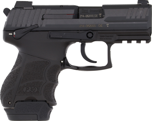 H&K P30SKS Subcompact Handgun 9mm Luger 10rd Magazines(2) 3.27" Barrel DA/SA V3 Rear Decocker & Ambi Safety