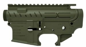FAXON AR-15 X-TRA LITE - RECEIVER SET OD GREEN STRIPPED